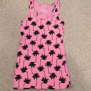 Pink/black tank juniors size large